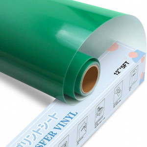 Rola de vinil pentru transfer termic YRYM HT, verde, 30,5 x 152,4 cm