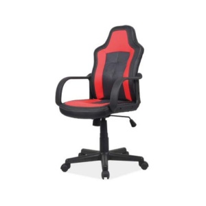Scaun birou copii SL Cruz negru/rosu - Img 2