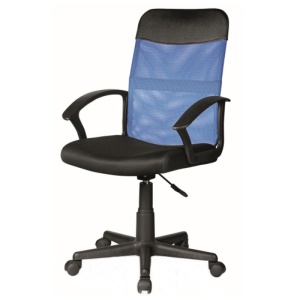 Scaun birou SL Q702 Albastru/Negru - Img 2