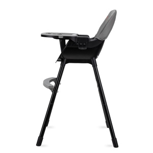 Scaun de masa copii Momi Reki, Piele ecologica, Black - Img 3