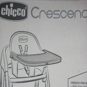 Scaun de masa pentru bebe Chicco Crescendo Lite, gri, Resigilat, Grad A - Img 3