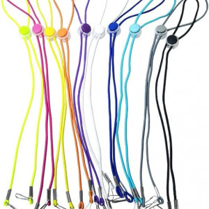 Set 10 snururi reglabile MIEWAA, plastic, multicolorSet 10 snururi reglabile MIEWAA, plastic, multicolor
