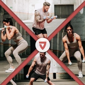 Set 2 gantere VIA FORTIS, 2x5 Kg, premium, din fonta cu invelis din neopren, Resigilat, Grad A - Img 2