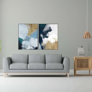 Set 2 tablouri decorative MDF, 2x60x80 cm, MDF 100%, imprimare digitala, multicolor - Verificat A · Re-Bloom - Img 3