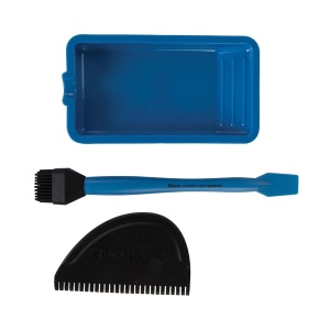 Set 3 piese pentru distribuire lipici, Rockler, Silicon, 64x102mm, Negru/Albastru