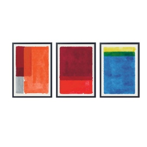 Set 3 tablouri decorative MDF, 3x50x70 cm, MDF 100%, imprimare digitala, multicolor - Verificat A · Re-Bloom