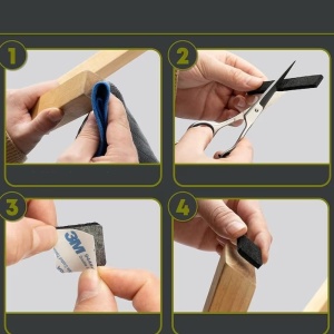 Set 300 tampoane pentru podea din pasla MANNIFIX autoadezive, pentru picioare scaun, mobila, 12 dimensiuni, Resigilat, Grad A - Img 2