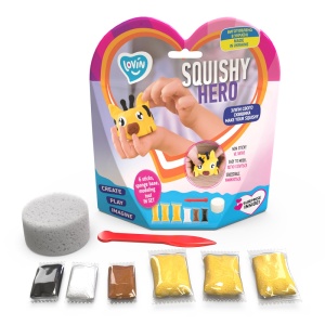 Set Air Clay cu argila usoara pentru modelaj Lovin - 6 culori - Squishy Hero - SquiRaff - Img 3