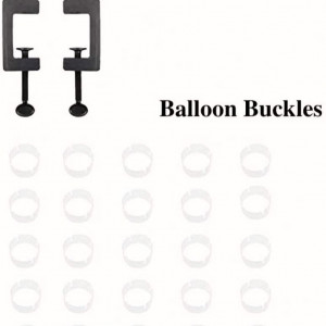 Set arcada pentru baloane JZK, plastic, negru, 3,75 m - Img 5