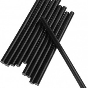 Set de 10 betisoare de lipici fierbinte pentru reparatii Mtsooning, negru, 11 x 200 mm