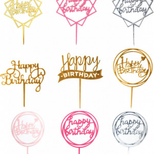 Set de 10 topere pentru tort Hokkien, plastic, multicolor, 17 x 11 cm