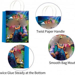 Set de 12 pungi pentru cadouri Nesloonp, hartie, multicolor, 15 x 8.5 x 22 cm - Img 8