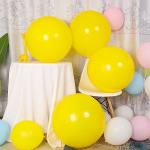 Set de 15 baloane pentru heliu Wonderland, galben, latex, 45 cm - Img 1