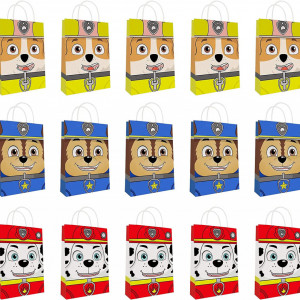 Set de 15 pungi cadou Paw Dog Osugin, carton, multicolor, 21 x 15 cm - Img 1