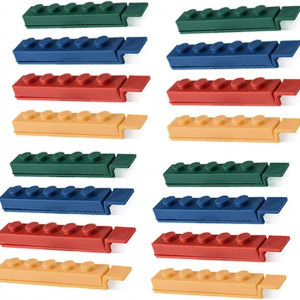Set de 16 cleme pentru etansare Hoshen, plastic, multicolor, 12 x 1.8 cm