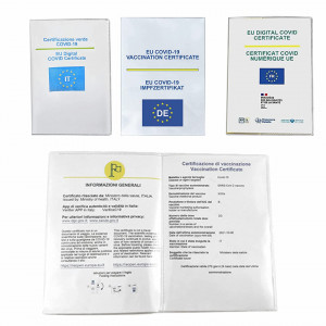 Set de 2 coperti pentru pasaport/carnetel Mizijia, PVC, transparent, 11 x 15,4 cm - Img 4
