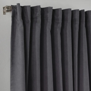 Set de 2 draperii Lilijan Home & Curtain, poliester, gri, 140 x 295 cm