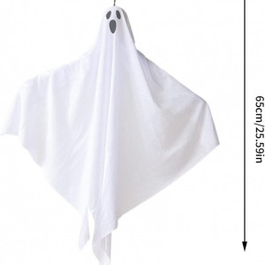 Set de 2 fantome Buwenbuwen, textil, alb, 60 x 65 cm - Img 7