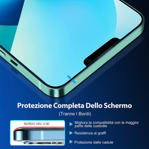 Set de 2 folii de protectie pentru iPhone 13/13 Pro CIRYCASE, cu cadru de instalare, sticla securizata, transparent, 6,1 inchi - Img 4