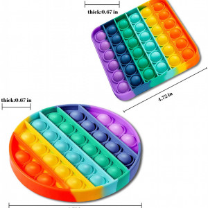 Set de 2 jucarii anti-stres Awalis, silicon, multicolor