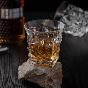 Set de 2 pahare pentru whisky SkySnow, sticla, transparent, 9,7 x 9 X 6,3 cm, 300 ml - Img 4