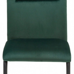Set de 2 scaune Amabella Freja, catifea /metal, verde, 43x54x97 cm - Img 6