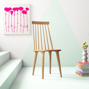 Set de 2 scaune Arikara, lemn masiv, 91,44 x 49 x 52 cm - Img 4