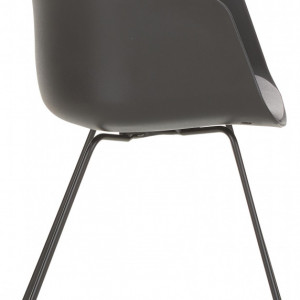 Set de 2 scaune Bogart, negru, 51 x 81 x 52 cm - Img 6