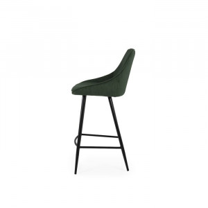 Set de 2 scaune de bar Lex, metal/plastic, verde, 108 x 47 x 52 cm - Img 3