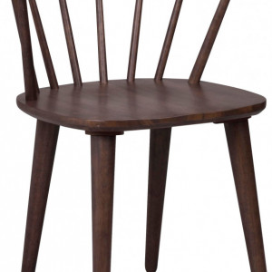 Set de 2 scaune din lemn, Windsor Carmen, maro, 54 x 76 x 46 cm - Img 4