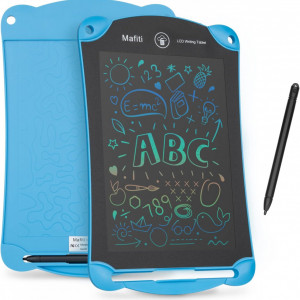 Set de 2 tablete pentru scris/desenat Mafiti, LCD, plastic, negru/roz/albastru, 8,5 inchi