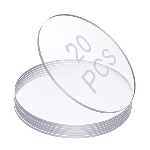 Set de 20 panouri Outus, acril, transparent, 10 cm