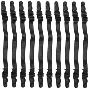 Set de 20 prelungitoare reglabile pentru masti Tabrotee, poliester/plastic, negru, 13-18,5 cm - Img 2