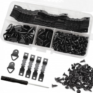 Set de 251 accesorii pentru ramele foto OZNEWLIFE, otel inoxidabil, negru
