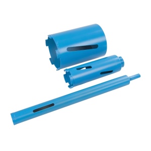 Set de 3 carote diamantate Silverline, cu accesorii