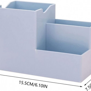 Set de 3 organizatoare de birou Realitulationax, plastic, verde/albastru, 10 x 15,5 x 7,5 cm - Img 6