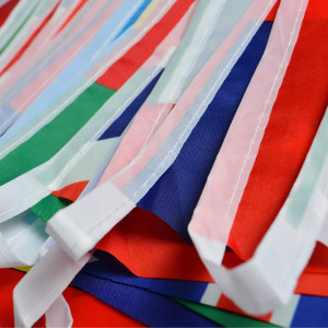 Set de 32 steaguri ADELGO, poliester, multicolor, 14 x 21 cm - Img 2