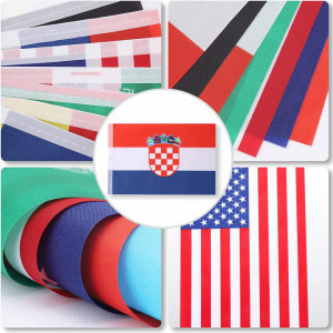 Set de 32 steaguri Defini, poliester, multicolor, 14 x 21 cm - Img 4