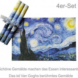 Set de 4 naproane Generic, PVC, multicolor, 45 x 30 cm - Img 5