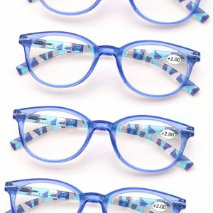Set de 4 perechi ochelari de citit Modfans, pentru dama, cu dioptrii 0.50, albastru - Img 3