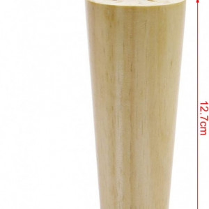 Set de 4 picioare pentru mobilier cu accesorii de montare ToPicks, lemn/metal, stejar, 12,7 x 3,5 x 5 cm - Img 5
