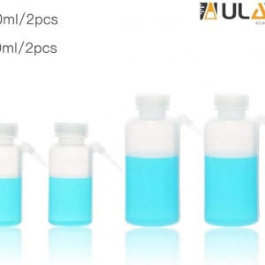 Set de 4 sticle ULAB, plastic, translucid, 500/250 ml