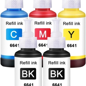 Set de 5 cartuse pentru imprimanta Epson Molabel, multicolor, 70 ml