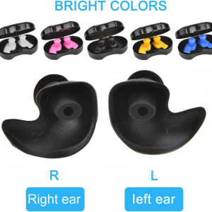 Set de 5 perechi de dopuri de urechi pentru sporturi nautice Miotlsy, silicon, multicolor
