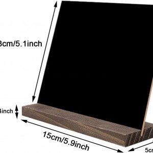 Set de 6 mini tablite Cohentbliss, lemn, negru/gri, 15 x 5 x 13 cm - Img 8