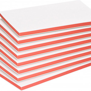 Set de 8 blocuri pentru sculptat Sourcing Map, alb/rosu, 150 x 100 x 8 mm