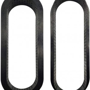 Set de 8 forme pentru copt prajituri BonTime, plastic, negru, oval, 144 x 53 x 20 mm - Img 6