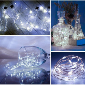 Set de 8 instalatii decorative STANBOW, 15 LED-uri, alb rece, 1,5 m - Img 6