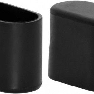 Set de 8 protectii pentru picioarele mobilierului Flyshop, PVC, negru, 4 x 2 x 3 cm - Img 5