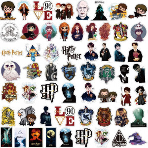 Set de autocolante Harry Potter NAVK, hartie/vinil, multicolor, 50 piese, - Img 6